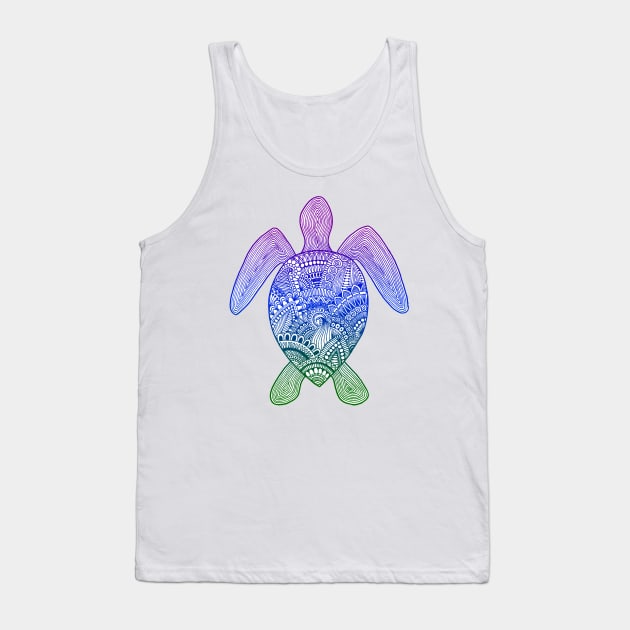 Sea Turtle Tank Top by calenbundalas